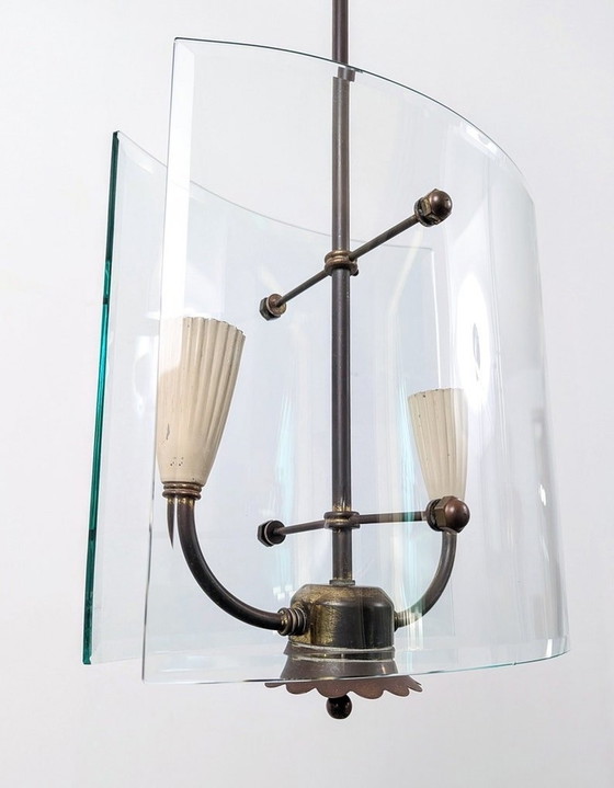 Image 1 of Mid Century Design Lamp van Pietro Chiesa voor Fontana Arte