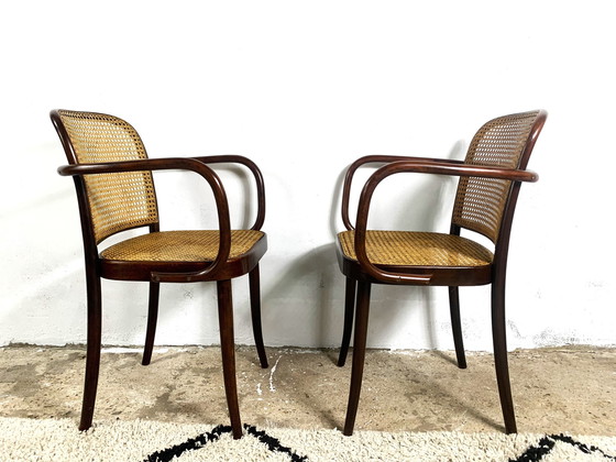 Image 1 of Thonet A811, 1930S, Rotan, Vintage Set Van 2