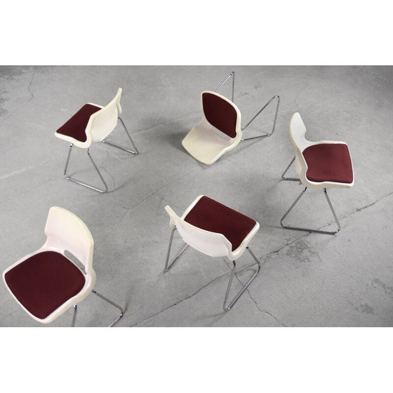 Image 1 of Set van 5 Scandinavische vintage stoelen van Svante Schöblom voor Overman, jaren 1970