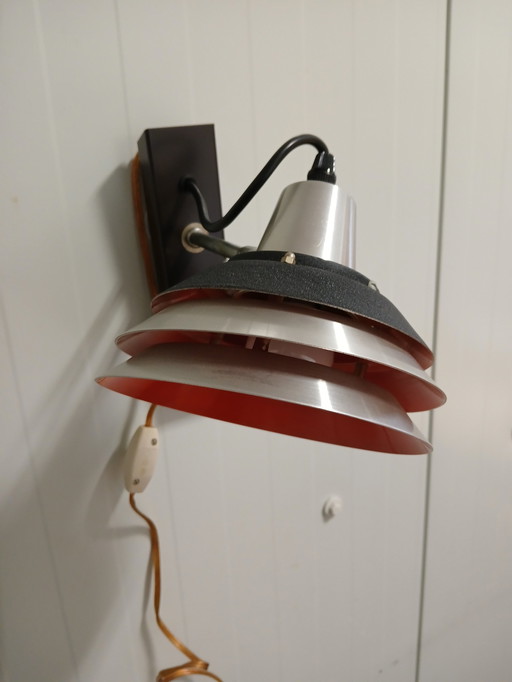 Vintage Lakro Amstelveen Space Age Design Wandlamp 