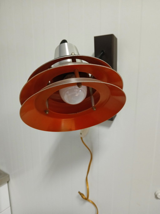 Vintage Lakro Amstelveen Space Age Design Wandlamp 