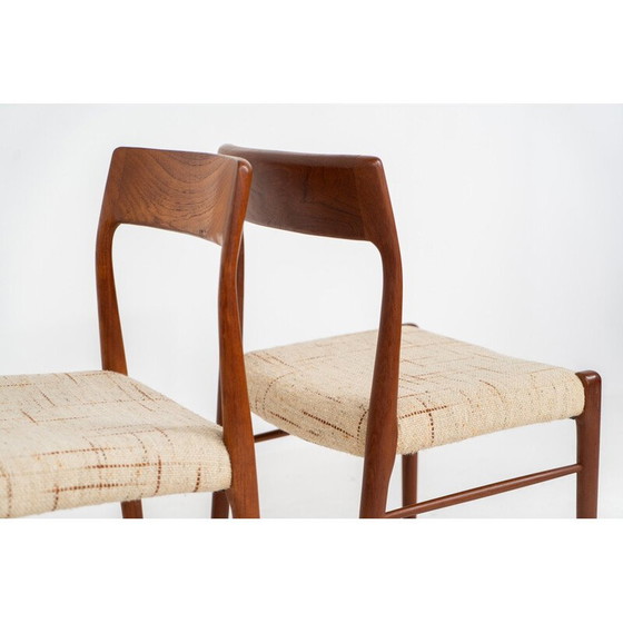 Image 1 of Set van 6 Deense vintage eetkamerstoelen
