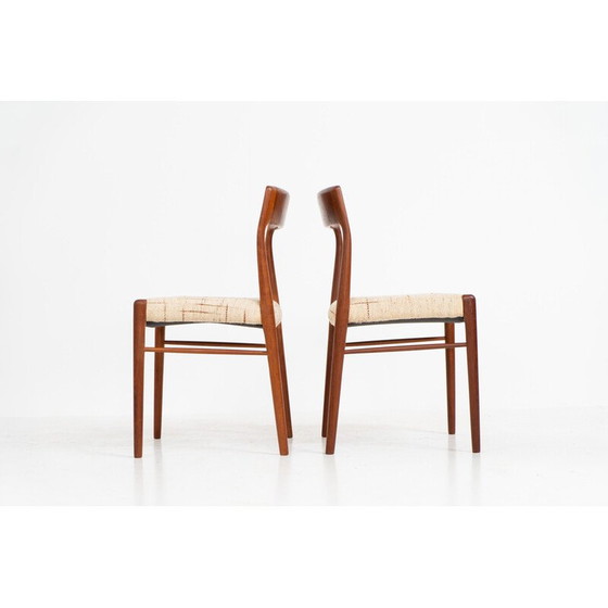 Image 1 of Set van 6 Deense vintage eetkamerstoelen