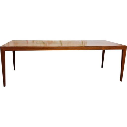 Vintage rechthoekige salontafel van rozenhout, 1960