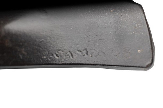 Image 1 of Jean Campa. Geometrische sculptuur van gepolijst metaal. 1980s.