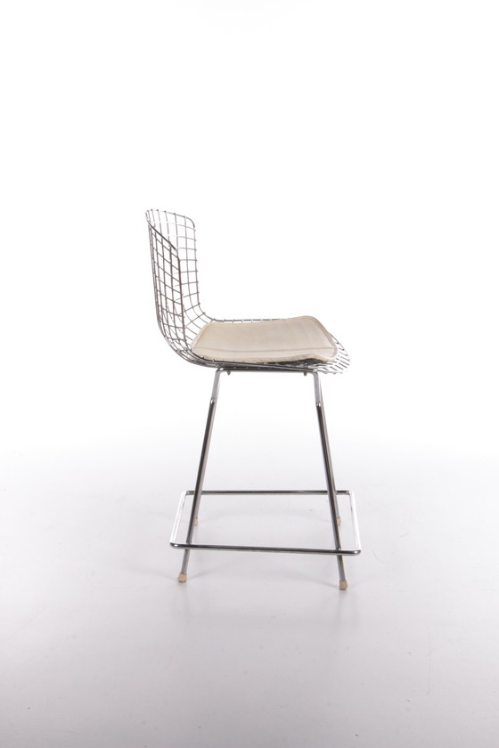 Image 1 of Knoll Bertoia Barkruk met mooi orgineel kussentje,1970