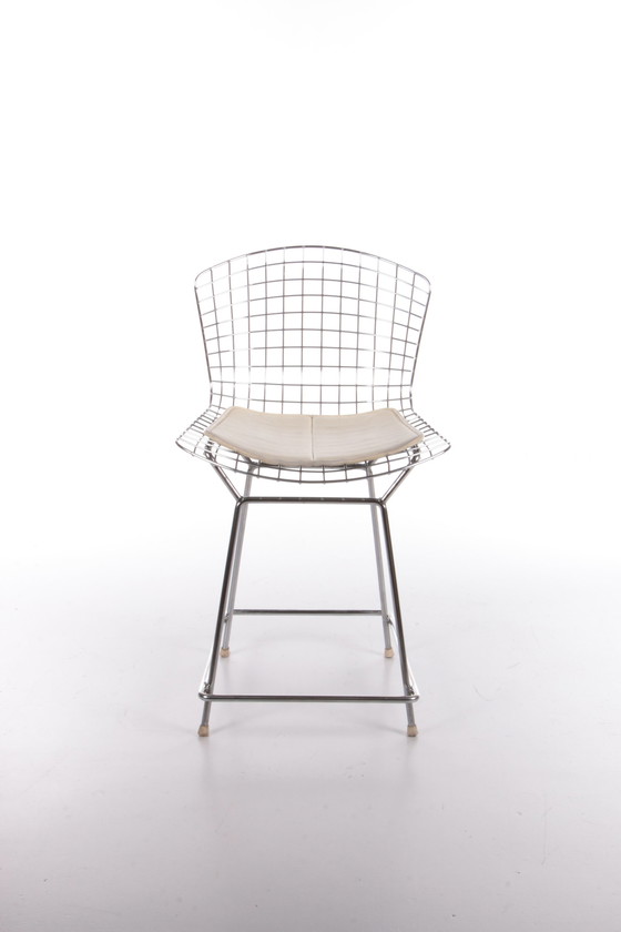 Image 1 of Knoll Bertoia Barkruk met mooi orgineel kussentje,1970