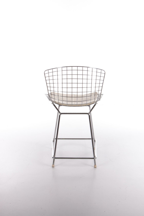 Image 1 of Knoll Bertoia Barkruk met mooi orgineel kussentje,1970