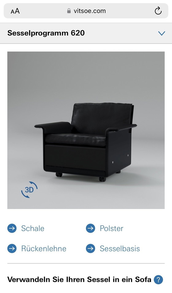 Image 1 of Vitsoe 620 Sesselprogramm van Dieter Rams Sessel fauteuil