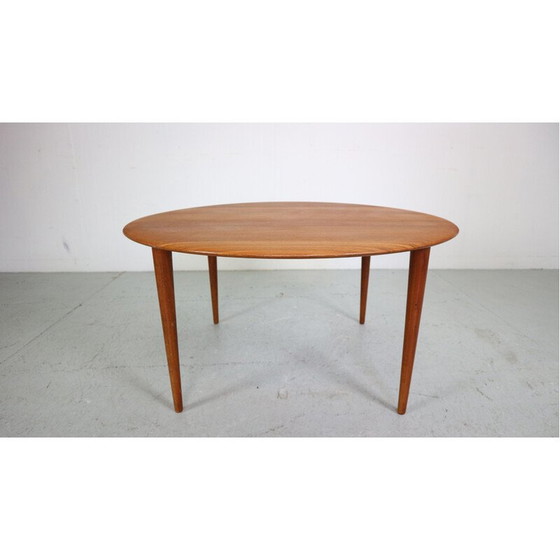 Image 1 of Vintage teakhouten salontafel van Peter Hvidt en Orla Mølgaard Nielsen voor France and Søn, Denemarken 1950
