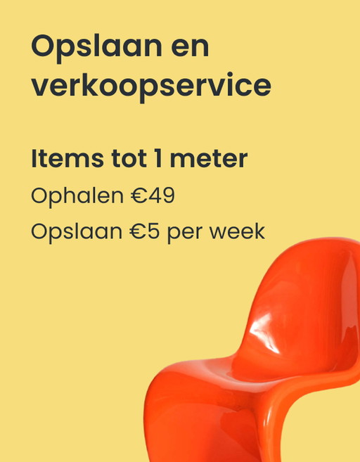 Opslaan & verkoopservice - transport + items tot 1 meter