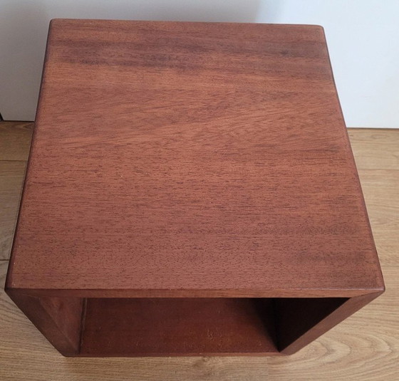 Image 1 of Mooie massief teakhouten kubus 35 x 35 cm