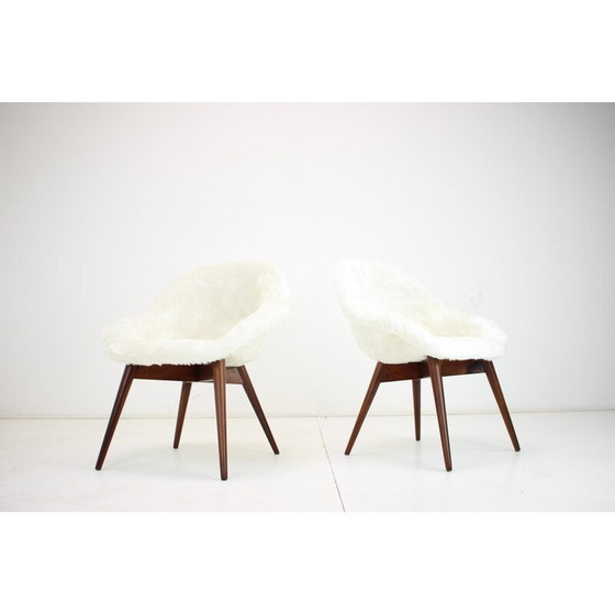 Image 1 of Paar vintage stoelen van Miroslav Navratil, Tsjecho-Slowakije 1960