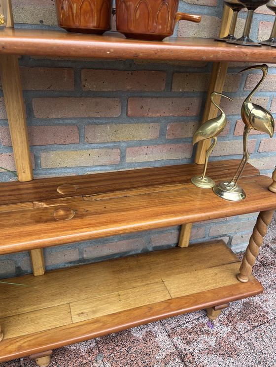 Image 1 of Vintage houten stokkenkast