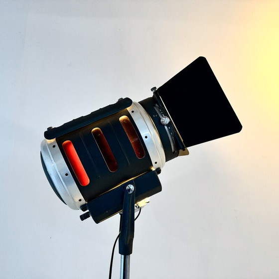 Image 1 of Vintage metalen bioscooppunt vloerlamp voor Iff, Italië 1960