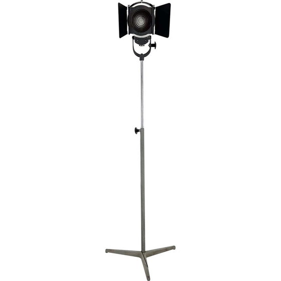 Image 1 of Vintage metalen bioscooppunt vloerlamp voor Iff, Italië 1960