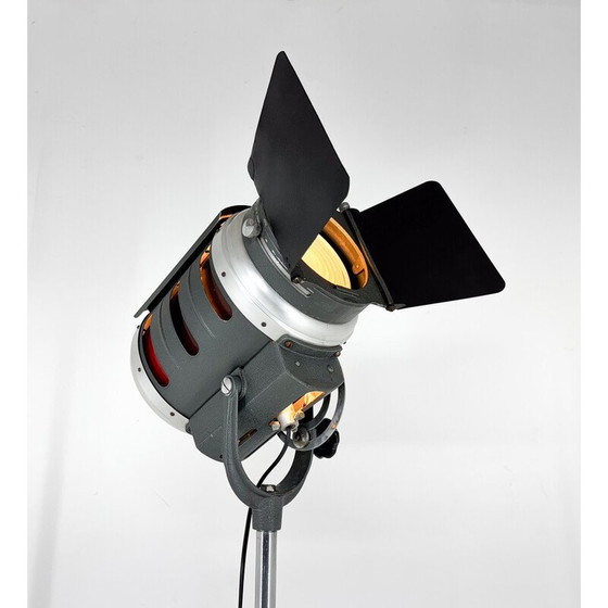 Image 1 of Vintage metalen bioscooppunt vloerlamp voor Iff, Italië 1960