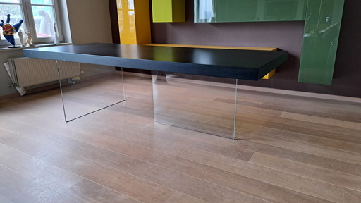 Lago Air Table zwart gelakt 2,5m x 1m