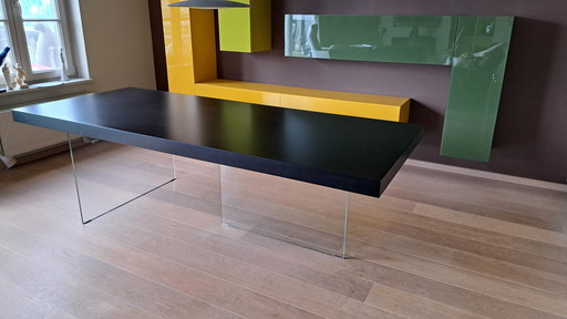 Lago Air Table zwart gelakt 2,5m x 1m