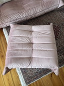Ligne Roset Togo bank + poef alcantara