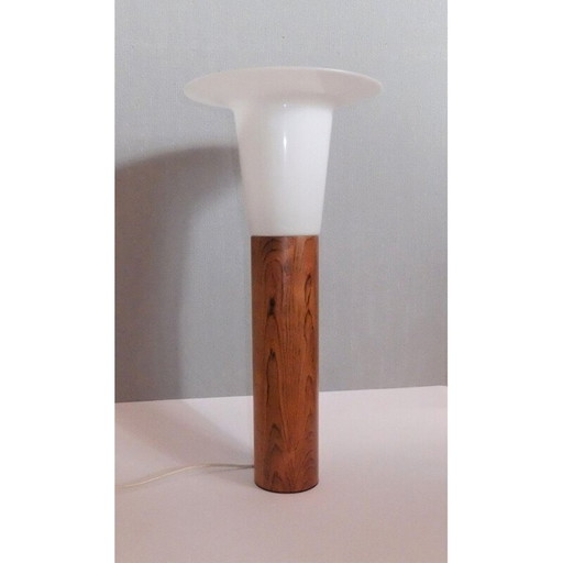 Vintage palissander lamp van Uno en Östen Kristiansson voor Luxus, Zweden 1960