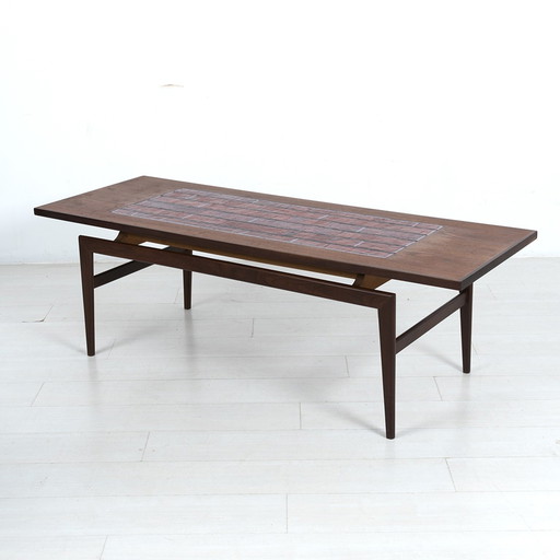 Vintage salontafel met mozaïek