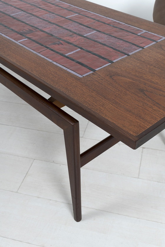 Image 1 of Vintage salontafel met mozaïek