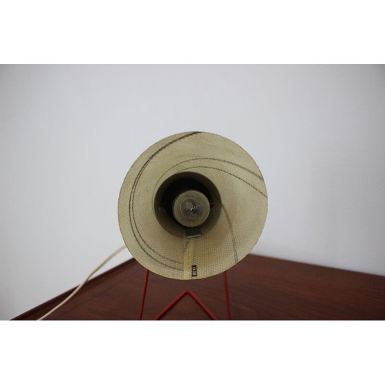Image 1 of Vintage metalen en plastic tafellamp, Tsjecho-Slowakije 1960
