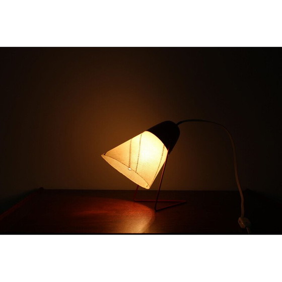 Image 1 of Vintage metalen en plastic tafellamp, Tsjecho-Slowakije 1960