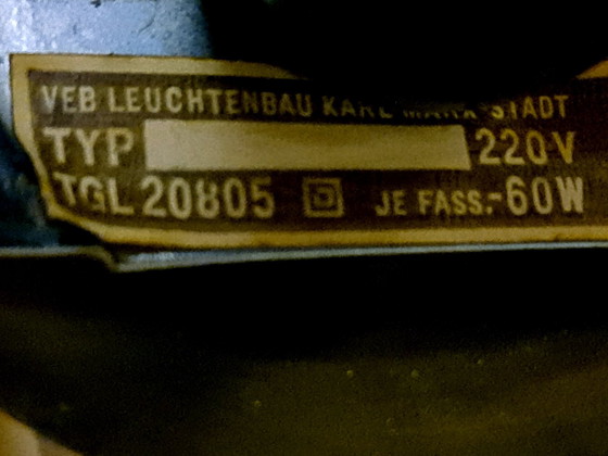 Image 1 of Veb Leuchten - Hanglamp - Type Tgl 20805 - Ca, 1960 - Duitsland