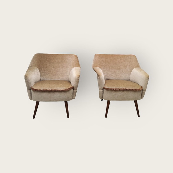 Image 1 of 2x Mid Century fauteuils