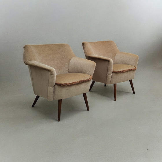 Image 1 of 2x Mid Century fauteuils