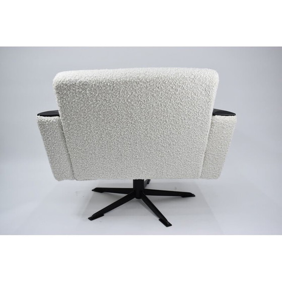 Image 1 of Vintage Duitse fauteuil in wit Bouclé, jaren 1960