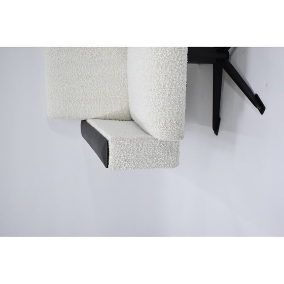 Image 1 of Vintage Duitse fauteuil in wit Bouclé, jaren 1960