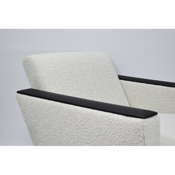 Image 1 of Vintage Duitse fauteuil in wit Bouclé, jaren 1960