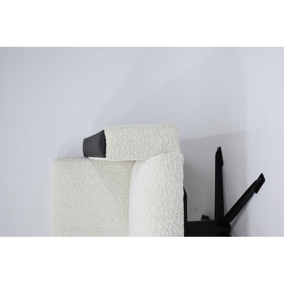 Image 1 of Vintage Duitse fauteuil in wit Bouclé, jaren 1960