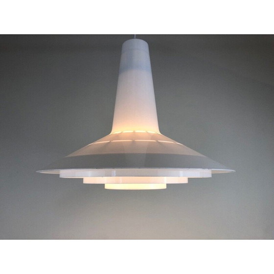 Image 1 of Vintage glanzende kunststof hanglamp van Svend Middelboe voor Nordisk Solar, 1970