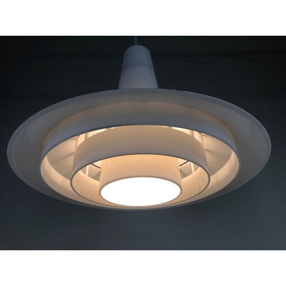 Image 1 of Vintage glanzende kunststof hanglamp van Svend Middelboe voor Nordisk Solar, 1970