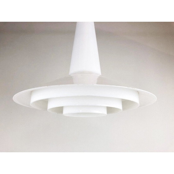 Image 1 of Vintage glanzende kunststof hanglamp van Svend Middelboe voor Nordisk Solar, 1970