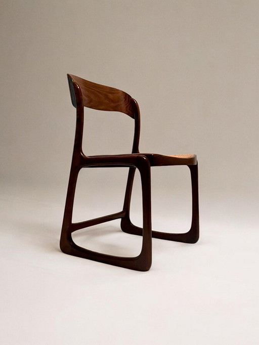 Éditions Baumann - Suite De Six Chaises "Traineau" - C. 1960 - Frankrijk