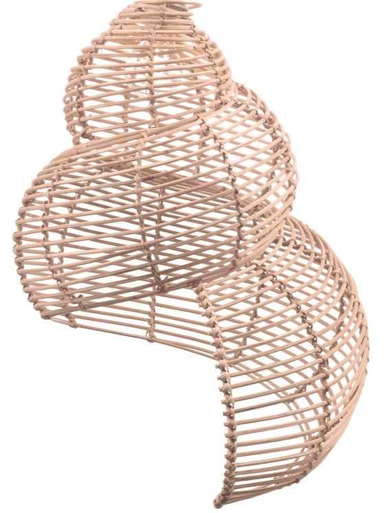 Image 1 of Plafondlamp Shell Bamboe Rotan
