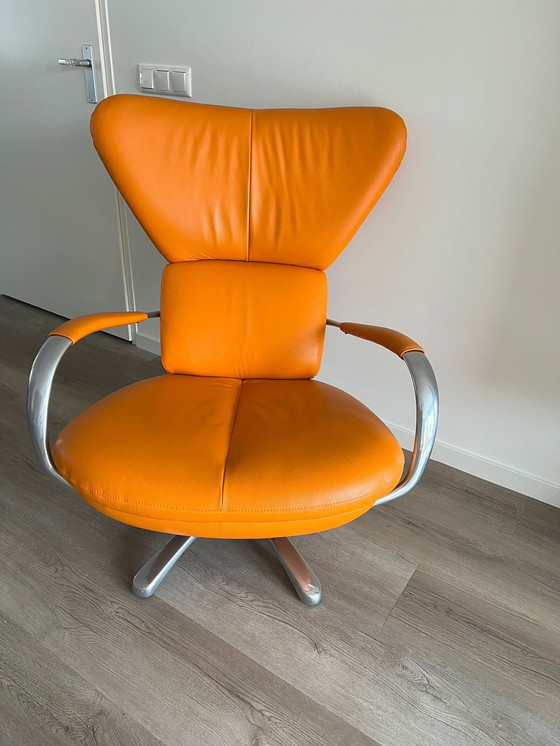 Image 1 of Leolux fauteuil met poef