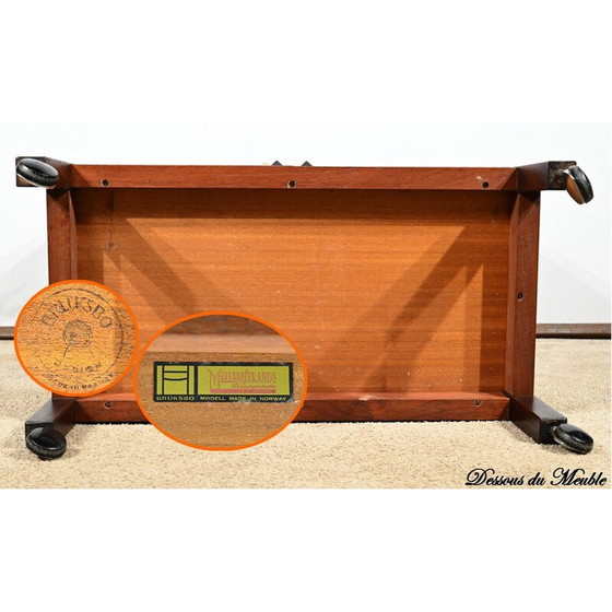 Image 1 of Vintage Rio palissander rolbar van Torbjørn Afdal voor Bruksbo, Noorwegen 1960