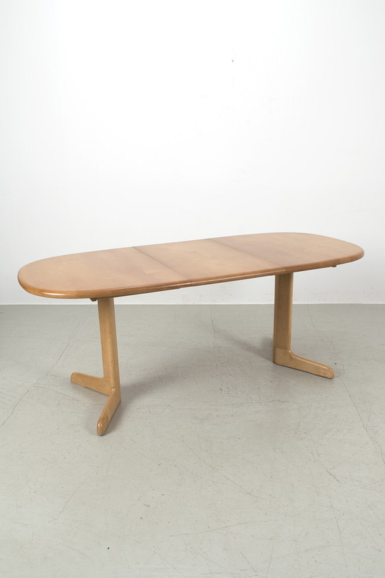 Image 1 of Vintage Ovale uittrektafel