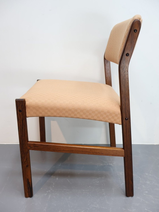 Image 1 of Set Van 6 Deense Stoelen Palissander