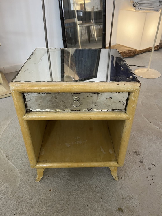 Image 1 of Art Deco kledingkast, kaptafel en nachtkastje set