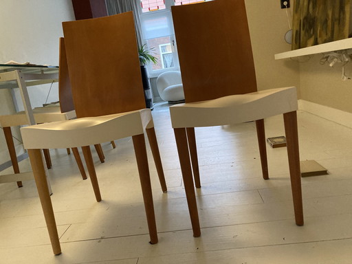 2x Kartell Miss Trip  Ceme Kleurige Stoeltjes