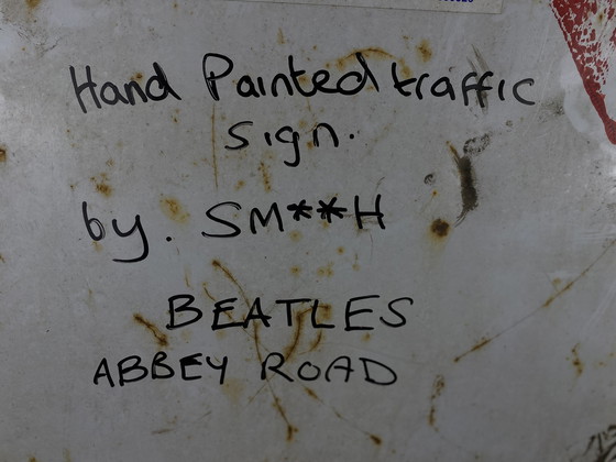 Image 1 of Uniek 'Beatles Abbey Road' StreetArt- Verkeersbord door SM**H