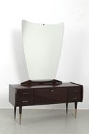 Vintage kaptafel met spiegel