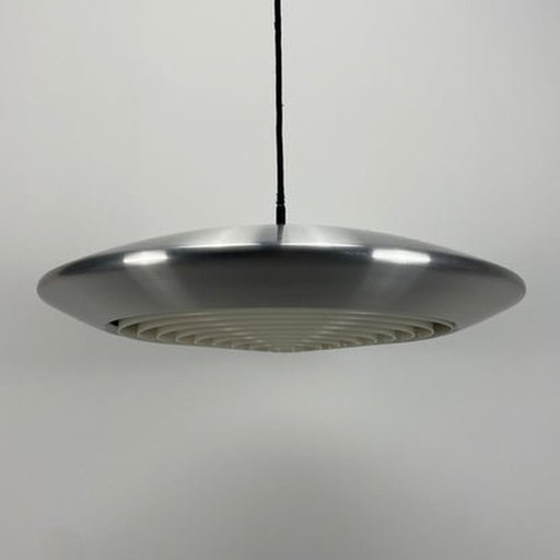 Mist & Mørup Diskos Hanglamp - Zilver - Door Jo Hammerborg - 1960